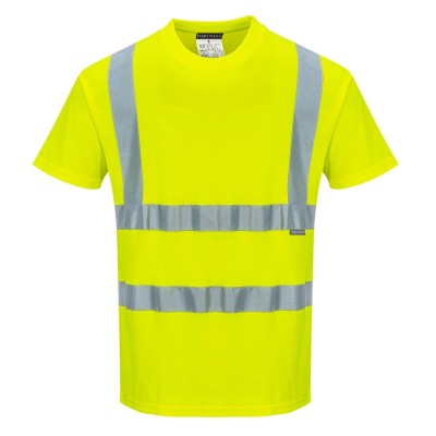 T-SHIRT ALTA VISIBILITA  PORTWEST GIALLA TG.L