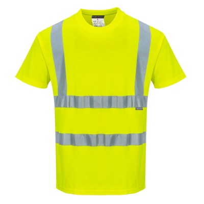 T-SHIRT ALTA VISIBILITA  PORTWEST GIALLA TG.XXL