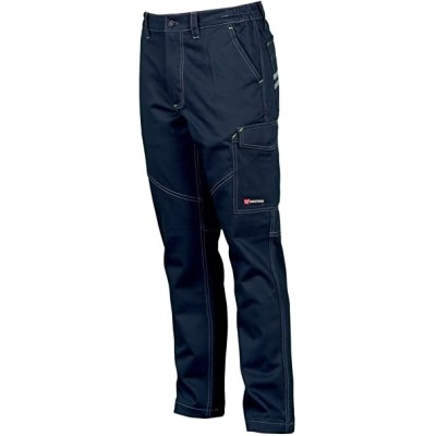 PANTALONI PAYPER WORKER  STRETCH BLU NAVY TG.S