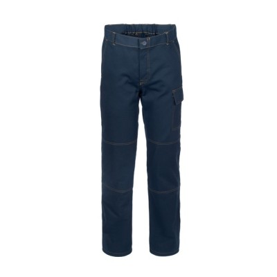 PANTALONE SERIO PLUS+    100% COTONE BLU TG.3XL