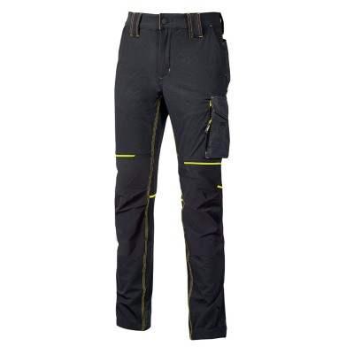 PANTALONI TESSUTO U-4    ASPHALT GREY TG.XXL