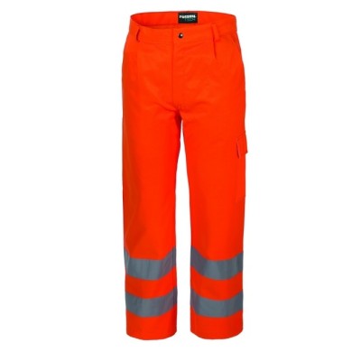 PANTALONE HV ARANCIO COT.POLI.240 GR        TG.50