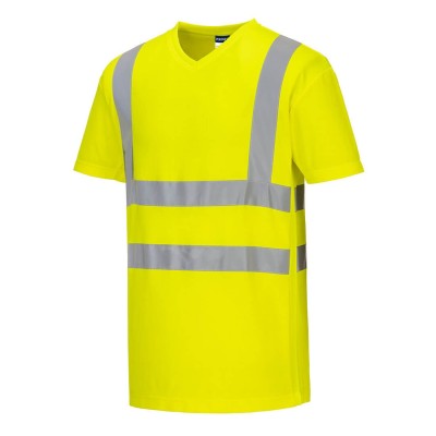 T-SHIRT ALTA VISIBILITA  COTONE GIALLA TG.S S179
