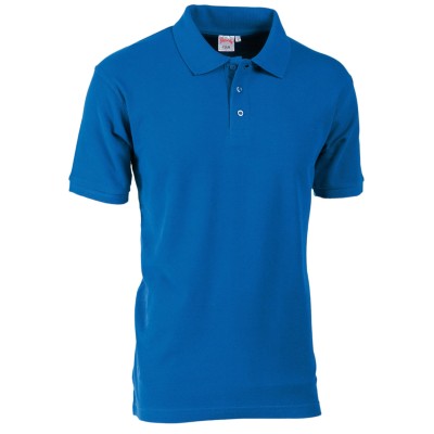 POLO PIQUET CLUB 31000   100%COT BLU ROYAL TG.L
