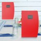 PORTA MENU A4-24x34cm ROSSO RIO con 1 INSERTO DOPPIO