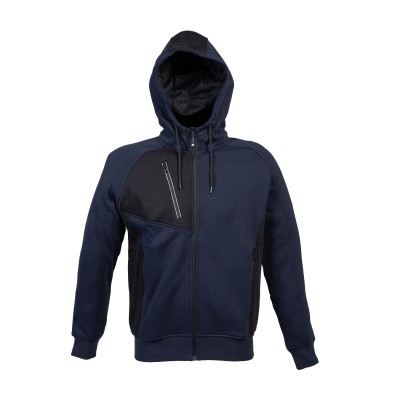 FELPA C/CAPPUCCIO POLONIAUOMO COL BLU NAVY TG.L