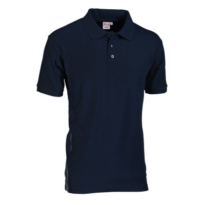 POLO PIQUET CLUB 31000   100%COT BLU NAVY TG.L