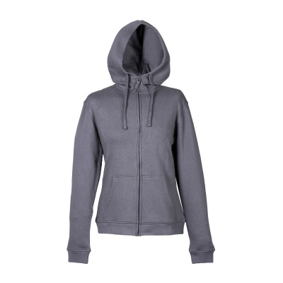 FELPA OKLAHOMA LADY GRIG.SCURO C/CAPPUC. TG M