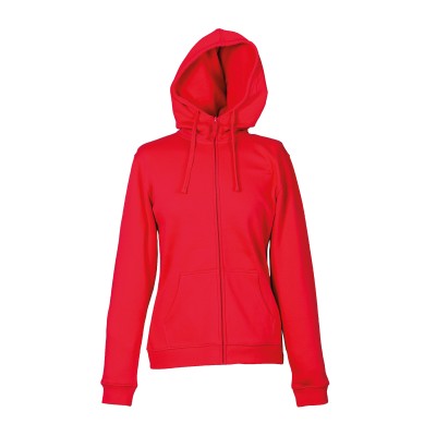 FELPA OKLAHOMA LADY ROSSO C/CAPPUC. TG L