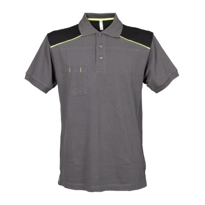 POLO BORDEAUX GRIGIA IN  COTONE TG.3XL 200GR