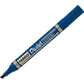 Amiko Pennarello Marcatore Permanente N860 BLU punta Scalpello AMIKO. 12 Pz 