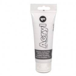 COLORE ACRILICO FINE tubo da 75ml BIANCO