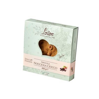 Torta Sbrisola Nocciola ciocco 200gr - Loison