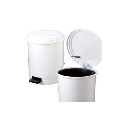 PATTUMIERA A PEDALE RUF IN PPL BIANCO 40Lt
