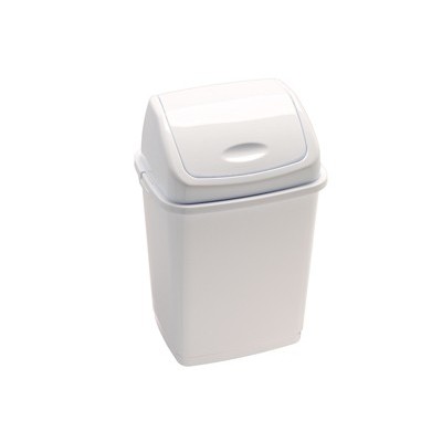 Pattumiera a basculante 18Lt Rif Basic Bianco