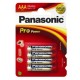 BLISTER 4 ministilo LR03 Pro Power AAA PANASONIC