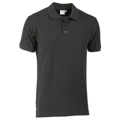 POLO PIQUET CLUB NERO TG.M 100% COTONE