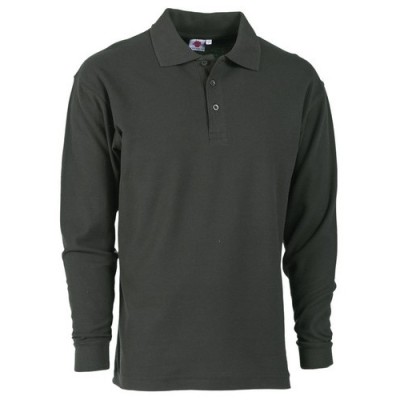 POLO M/L PREMIUM NERA    TG.3XL 100% COTONE