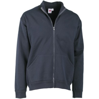 FELPA ZIP TOTALE 100%COT.BLU TG.S