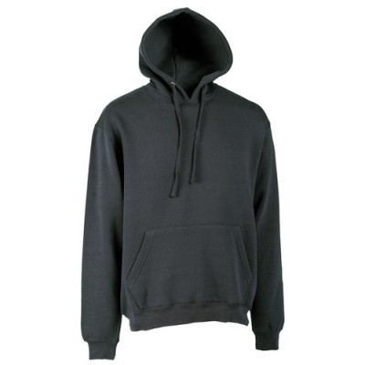 FELPA CON CAPPUCCIO TG.M COTONE/POLIESTERE BLU