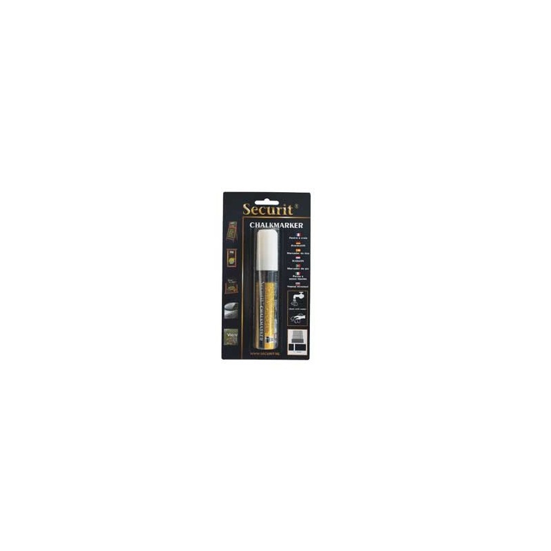 BLISTER 1 MARCATORE A GESSO LIQUIDO BIANCO 7-15mm MAXI Securit