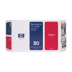 CARTUCCIA A GETTO DINCHIOSTRO HP N.80 MAGENTA 350ML