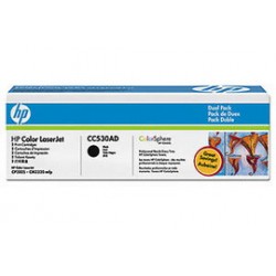 SCATOLA 2 CARTUCCE NERO HP COLOR LASERJET CC530A