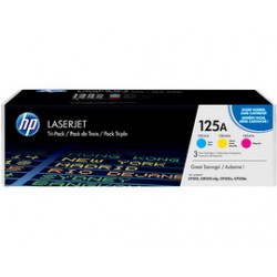 SCATOLA MULTIPACK 3 TONER COLORI CIANO/MAG/GIALLO HP LASERJET NR.125A