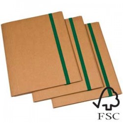 CARTELLINA 3 LEMBI 25X35CM CARTONE FSC C/ELASTICO PIATTO 2CM STARLINE