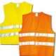 GILET ALTA VISIBILITA 100 POLIESTERE ARANCIO TAGLIA UNICA XL