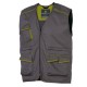 GILET da LAVORO M6GIL grigio/verde Tg. L PANOSTYLE