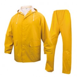 COMPLETO IMPERMEABILE EN304 Tg. XL giallo (giacca+pantalone)