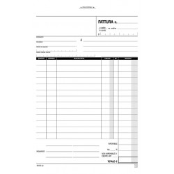 50056 BLOCCO FATTURE A/5  2 CP. AUTORIC.1 ALIQUOTA