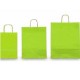 25 SHOPPERS CARTA KRAFT 18x7x24CM TWISTED VERDE MELA