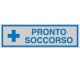 TARGHETTA ADESIVA 165x50mm PRONTO SOCCORSO - Conf da 10 pz.