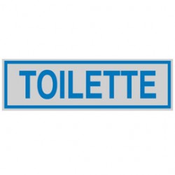 TARGHETTA ADESIVA 165x50mm TOILETTE - Conf da 10 pz.