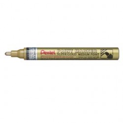 MARCATORE PAINT MMP10 ORO PENTEL PUNTA CONICA MEDIA - Conf da 12 pz.