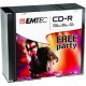 CD-R EMTEC 80MIN/700MB 52X SLIM CASE (kit 10pz)