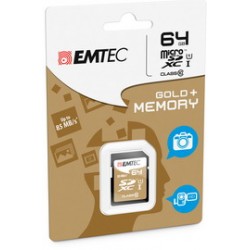 SDXC EMTEC 64GB CLASS 10 GOLD +