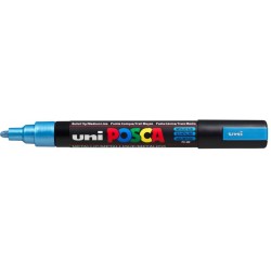 MARKER UNI POSCA BLU     METAL PC5M PUNTA MEDIA