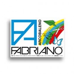 ALBUM ARCOBALENO (240X330MM) FG 10 140GR 5 COLORI FABRIANO - Conf da 10 pz.