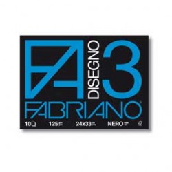 ALBUM 3 NERO (240X330MM) FG 10 125GR FABRIANO - Conf da 10 pz.