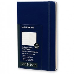 AGENDA 18 MESI MOLESKINE SETTIMANALE C.RIG. BLU L