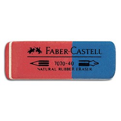 26003 GOMMA FABER CASTELLROSSO/BLU 7070/40