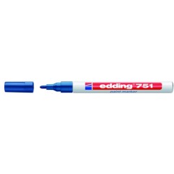 09121 MARKER A VERNICE   EDDING 751 BLU