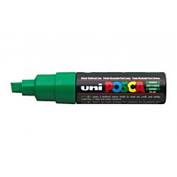 MARKER UNI POSCA PC-8K   PUNTA A SCALPELLO VERDE