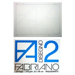 FABRIANO F2 24x33 20 FOGLI RIQUADRATO 110 gr