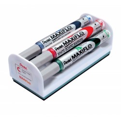 SET CANCELLINO MAGNETICO * 4 MARKER MAXIFLO Pentel