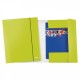 CARTELLINA VERDE CON ELASTICO WOW METAL 25X35 cm