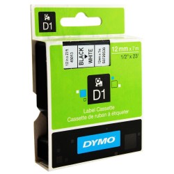 NASTRO 12mm X 7m NERO/BIANCO DYMO D1 450130